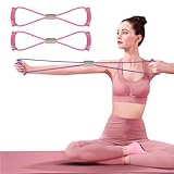 FYY Figure 8 レジスタンスバンド ヨガレジスタンスバンド ストレッチフィットネスバンド プルロープ 胸の腕と肩のストレッチバンド エクササイズ器具 ホームワークアウト、理学療法、筋力トレーニング用