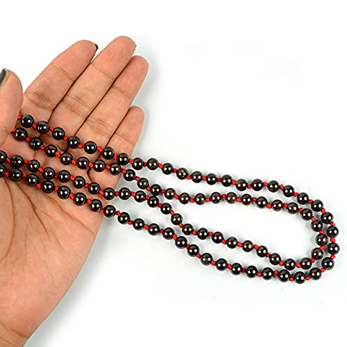 Image of Reiki Crystal Products Natural Reiki Feng-Shui Mala Necklace 6 mm Crystal Stone 108 Bead Jaap Mala for Men and Women