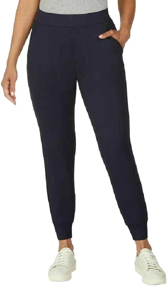 Women's Essential Comfort Jogger Pants (Small, Navy)