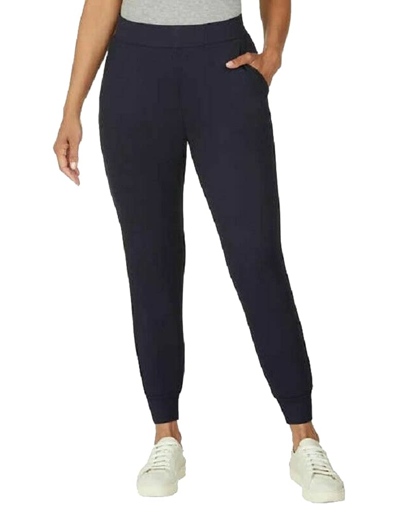 Matty MWomen's Essential Comfort Jogger Pants (Small, Navy)