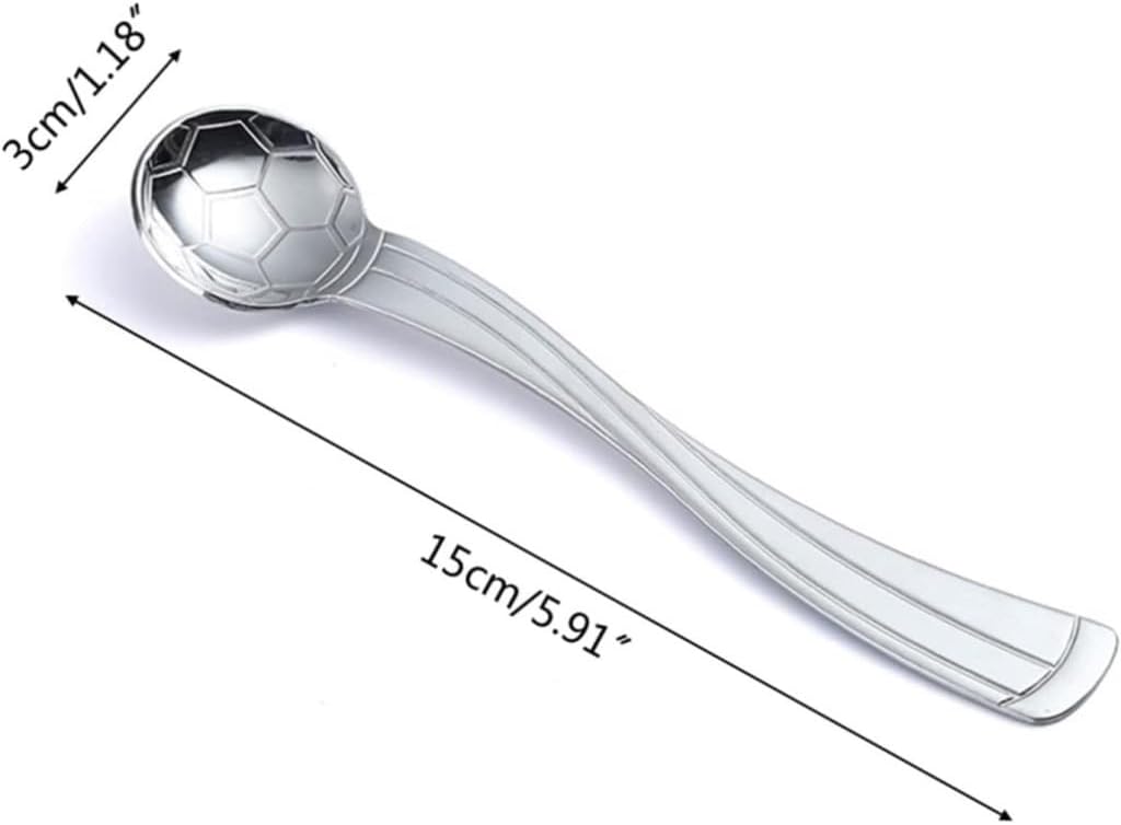 Spoons 6 Pack Creative Tea Coffee Dessert Spoons Long Handle Stirring Spoons Stainless Steel Cutlery Cute Ice Cream Spoons Dishwasher Safe