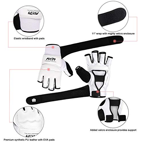 Fitst4 Half Mitts Mma Ufc Training Boxing Punch Bag Kickboxing Sparring Grappling Martial Arts Muay Thai Taekwondo Wrist Wraps Support Gloves For Women Men Kids #TOP2