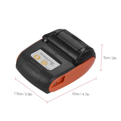 Image of Portable Thermal Printer 90mm Direct Thermal for iOS Home Business Shop POS | Bluetooths Mini Receipt Printer 203dpi 1500mAh Wireless USB