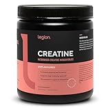 LEGION MicronizedCreatine Monohydrate Supplement - Clean Creatine Powder for Muscle Gain & Post Workout Recovery - Micronized Creatine Supplement for Maximum Absorption (100 Servings, Unflavored)