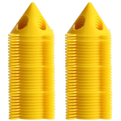 60pcs Yellow Pyramid Stands for Canvas