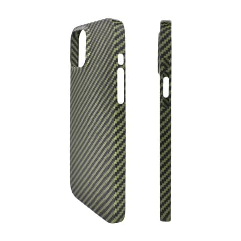 i.VALUX Slim Fit Cell Phone Case for iPhone 12 Pro Black Green Cover