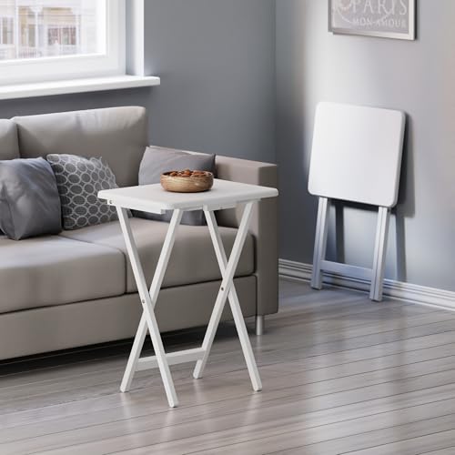 Image of Winsome Alex Set of 2 Foldable Snack Tables, White