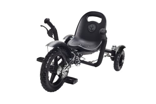Mobo Cruiser Tot Ergonomic Toddler's Three Wheeled Cruiser, Black, 12-Inch