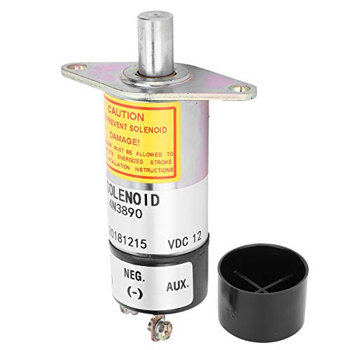 BstXqty DC12V Brandstofafsluitmagneetventiel Voor Graafmachine Stop Olie Elektrisch Flameout 4N3890 - Perfect Voor Zware Machines En Automobieltoepassingen
