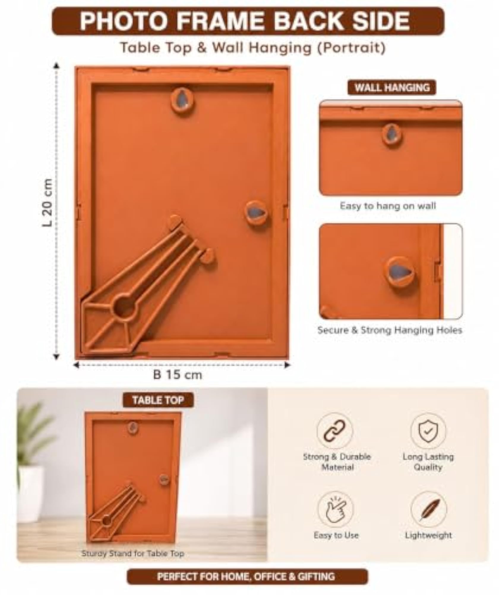 Lord Brahma Photo Frame, Table Top & Wall Mount