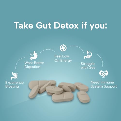 Bliss Welness Gut Detox | Trikatu, Isabgol, Triphala, Avipattikar, Kalajeera | Supports Digestion, Metabolism, Toxin Removal, Acidity & Gas Control for a Healthy Gut Cleanse – 60 Veg Tablets