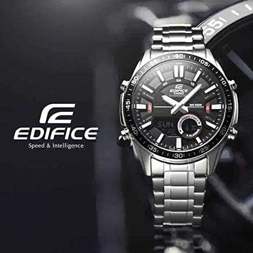 Amazon.com: Casio Edifice EFV-C100D-1AVDF Chronograph- Analog Quartz Silver  Stainless Steel Men Watch : Clothing, Shoes \u0026 Jewelry