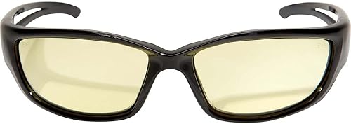Miniatura 2 de Edge SK-XL112 Kazbek XL - Lentes de seguridad envolventes, antiarañazos, antideslizantes, UV 400, grado militar, cumplen con ANSIISEA y MCEPS,