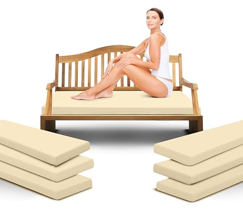 Outdoor Garden Bench Cushion Seat Pad for 2/3/4 Seater Patio Furniture Waterproof Swing, Hammock,...