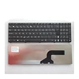 Clavier d'ordinateur Portable US/UK/RU/SP/FR/AR/BR/TU, Compatible avec ASUS, A52 A52J/JC A53 A53S N73 N73S N73J F50 F50S P42/EI/EP P53 P53S P55V VX7 N60 N61(FR Black B)