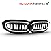 AmeriLite Black Front Grille for 2019-2022 BMW G20 3 Series 320i 330i M340i xDrive with Startup Sequence LED Running Light