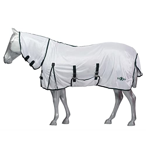 Saxon Malha com reforço no pescoço, azul claro/verde, 183 cm
