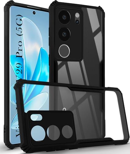 Image of Jkobi Back Case Cover for Vivo V29 | Vivo V29 Pro 5G (Shockproof with Polycarbonate Clear Panel)