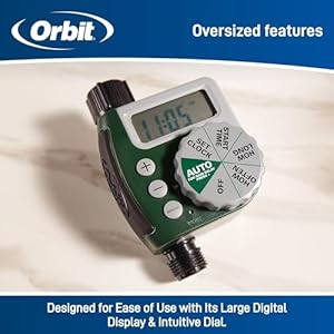 Orbit 62061N Single-Outlet Hose Watering Timer, 1 Outlet, Green Orbit 62061N Single Outlet Hose Watering Timer 1 Outlet Green