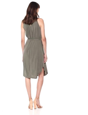 Watch Lucky Brand Women's Halter Neck Dress in Olive, S on Amazon Live Watch Lucky Brand Women's Halter Neck Dress in Olive, S on Amazon Live