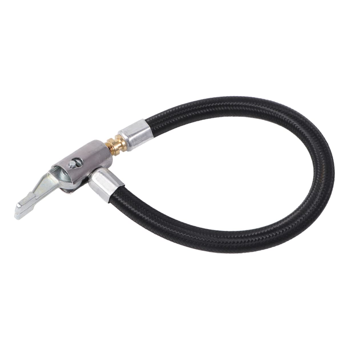 Gogogmee Locking Air Chuck with Extension Tube for Air Inflator Compatible with Bikes Motorcycles Cars Durable Air Inflating Tube for Secure Tire Inflation