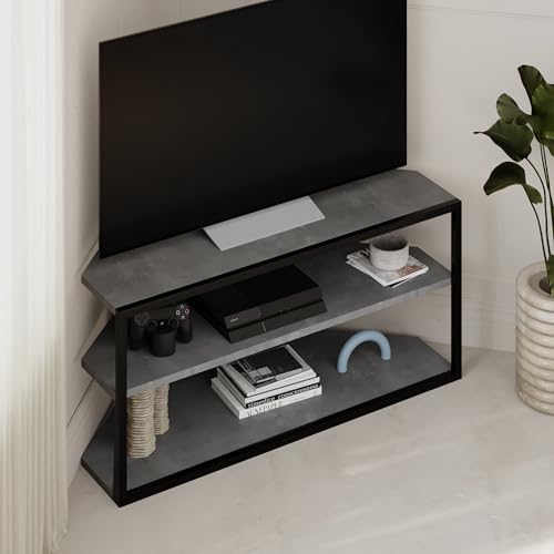 HOCUS PICUS Moderner Eck-TV-Ständer für Fernseher bis zu 109 cm,...