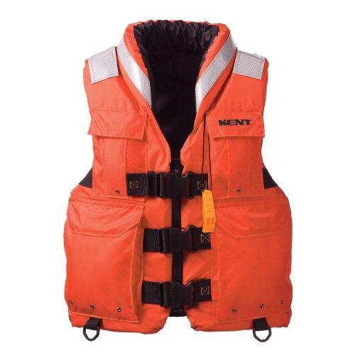 Kent Sar- Search and Rescue Commercial Life Vest - Persons over 90-Pounds (Orange, Large, 40-44-Inch Chest)