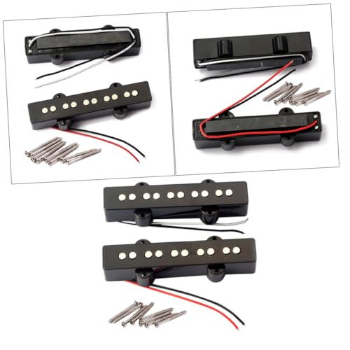 BESTonZON Replace Your Bass Neck 5 String Electric Bass Pickups Jazz Guitar Bridge Gmb08