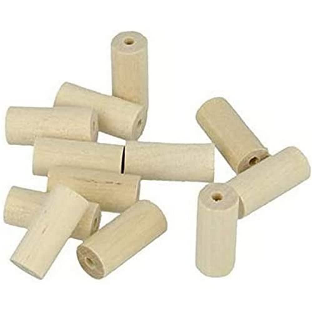 Artemio 25 Cylindrical Wooden Beads 20 x 8.6 mm