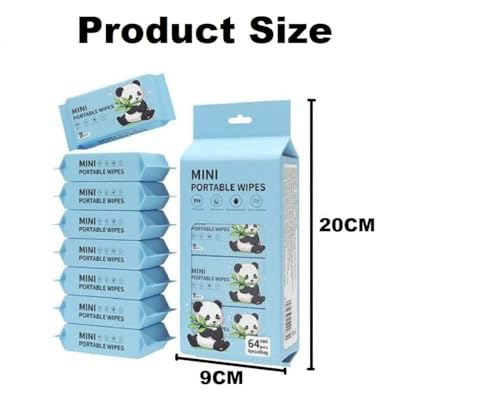 Image of Mini Baby Wet Wipes Portable Wet Tissue Toilet Wipes Supplies Travel Wipes Hand and Face Wipes Disposable Portable Pocket Water Wipes Baby Skin Care Wet Tissue Travel