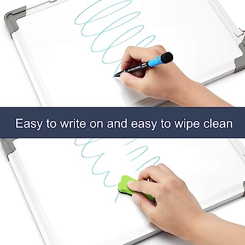 Small Dry Erase White Board – Tankee 12" X 16" Magnetic Hanging Whiteboard For Wall Portable Mini Double Sided Easel Hold In Hand For Kids Drawing, Kitchen Grocery List, Memo Board #TOP3