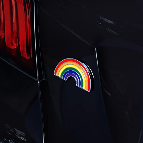 Lgbt Rainbow Metal Car Sticker, Gay Pride Emblem, Lgbtq Pride Lesbian Bisexual Transgender Support Decal For Auto, Motorcycle, Truck, Laptop, Wall, Window #TOP4
