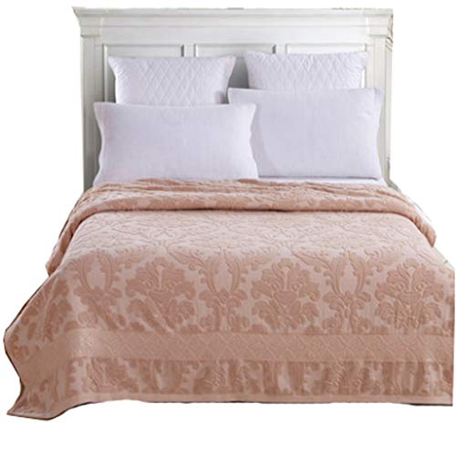 LHFJ Summer Duvet 150200cm 100% Cotton Summer Quilt Breathable Summer Blanket Towelling Coverlet(Color Blue,Brown,Green,White) (Color : Brown)