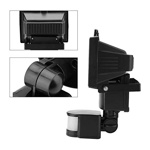 Luz do sensor de movimento, tecnologia branca inteligente e simples Luz solar do jardim, 180 graus J