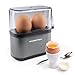 GOURMETmaxx Cuiseur à œufs pour 2 œufs | Cuiseur à œufs avec pique-œuf dans le gobelet doseur | 3 degrés de cuisson pour votre coquetier | Design petit format – pièces lavables au lave-vaisselle