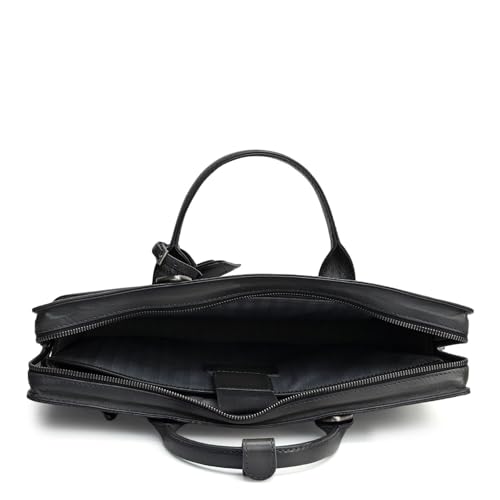 Image of Da Milano Leather Laptop Bag - Fits Up To 15 inch Laptop
