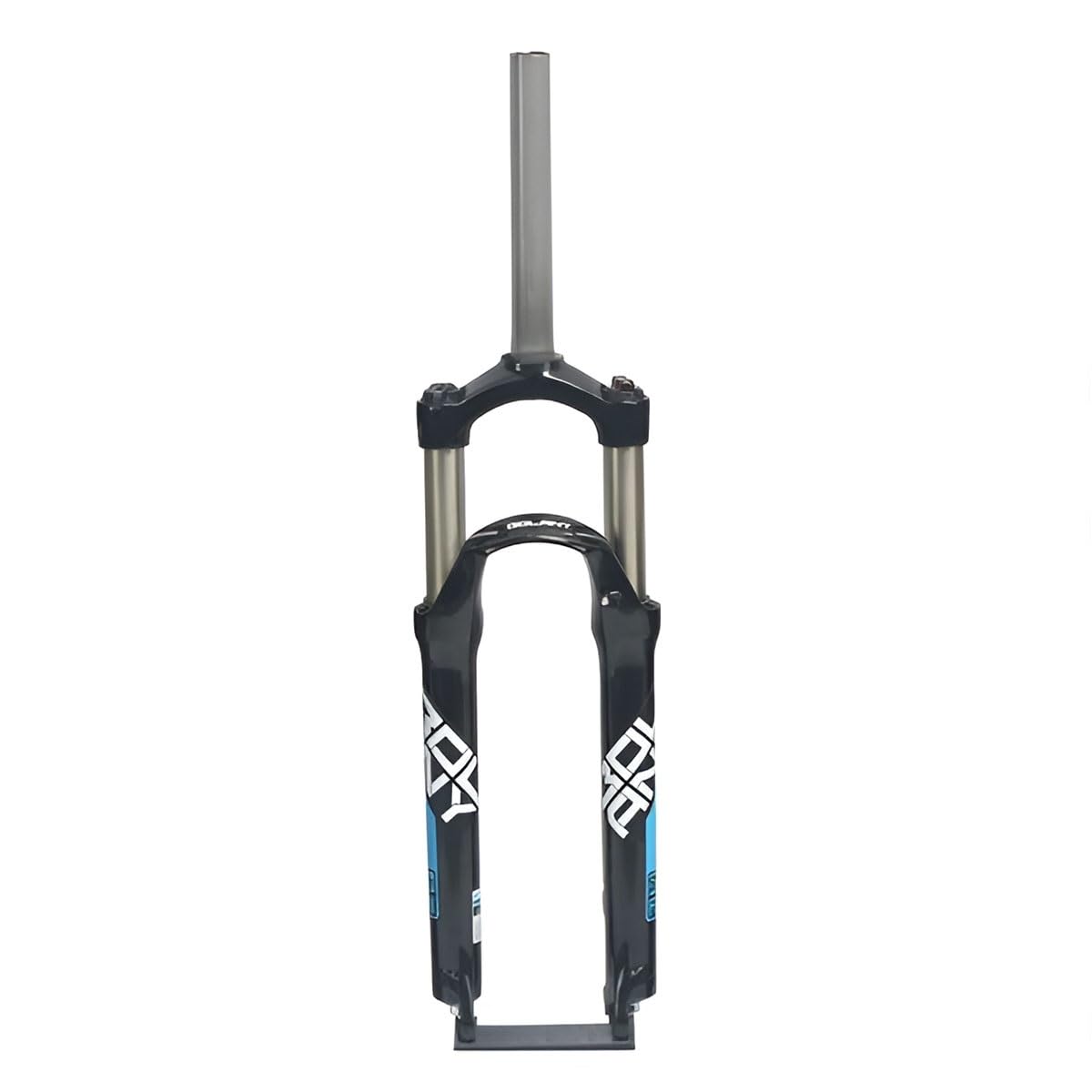 WIQUYBML 24inch Mountain Bikes Suspension Fork 1-1/8" Straight 100mm Travel Bike Front Forks Shock Absorber Disk Brake Quick Release 9mmMechanical Manual Lockout