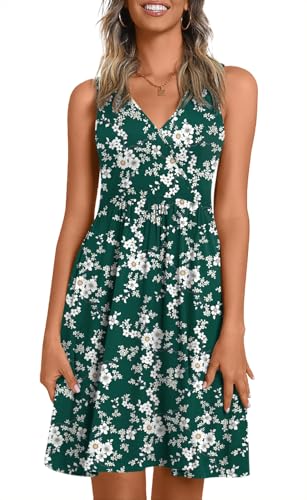 Image of CATHY 2026 Womens Casual Dress Summer Sleeveless Dresses V Neck Wrap Sexy Sundress with Pockets S-2XL