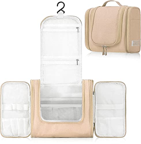 House of Quirk Unisex Canvas Toiletry Bag (Beige_Dundes-Heavy_Toiletry_Kit_Beige)