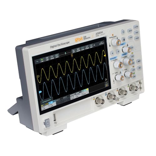 Osciloscópio Digital, 70 MHz, 4 Canais, 12 Bits de Alta Resolução...