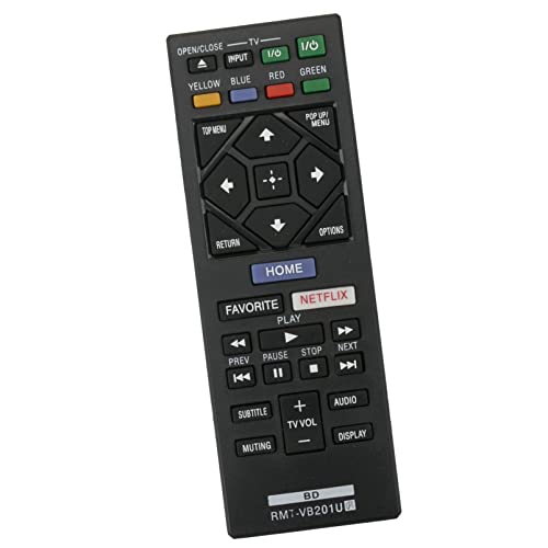 ALLIMITY RMT-VB201U Remplacer la Télécommande adaptée à Sony Blu-Ray Player BDP-BX370 BDP-S1700 BDP-S3700 BDP-S6700 UBP-X700 BDP BX370 BDP S1700 BDP S3700...