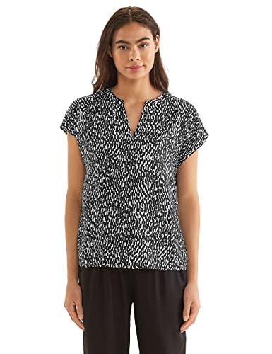 STREET ONE Damen A343850 Blusenshirt, Schwarz, 36 EU