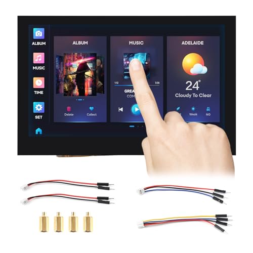 Supports capacitive touch control via I2C interface, 5-point touch with interrupt support. Combined with various peripheral interfaces, suitable for the quick development of the HMI and other ESP32-S3 applications