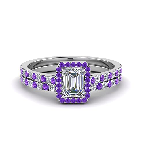 Juegos de Anillos de Boda ajustables a tu medida plata esterlina esmeralda sin alergias