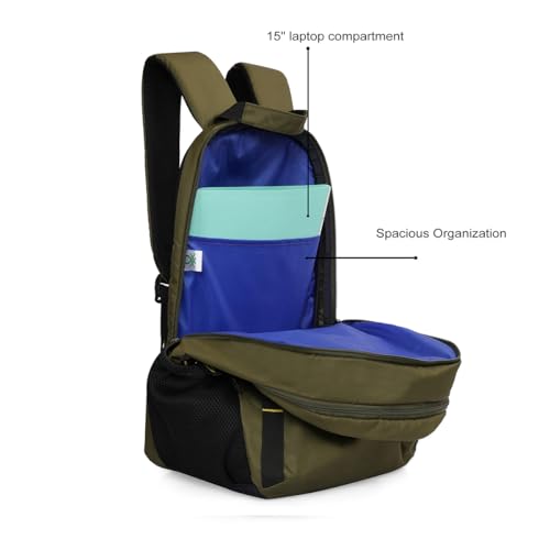 Image of United Colors of Benetton Fabio 30L Backpack, Water-Resistant, 3-Compartment Design, Stylish & Functional for College & Travel, with 1-Year Warranty