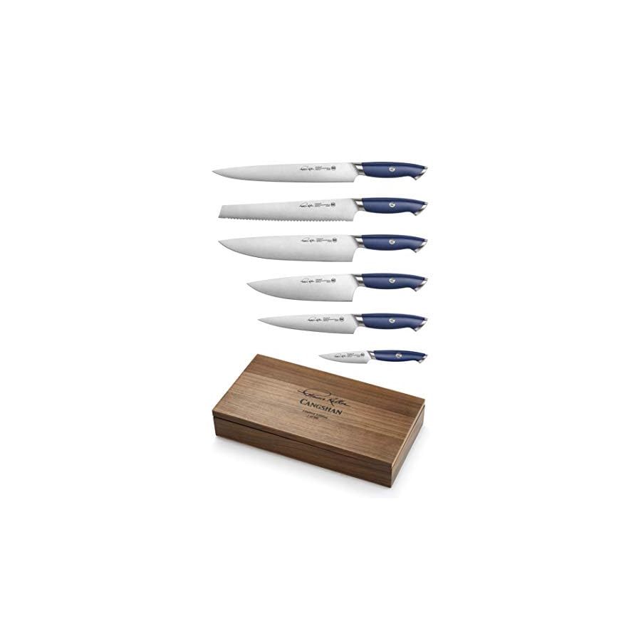 Cangshan-Thomas-Keller-Collection-The-French-Laundry-Blue-Color-Special-Edition-6-Piece-Knife-Set Cangshan Thomas Keller Collection, The French Laundry Blue Color Special Edition, 6-Piece Knife Set