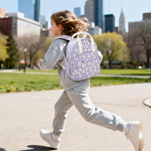 Image of Bluboon Backpack for Girls Kids Cute 15 inch Preschool Kindergarten Backpacks Girls Bookbags for School Travel (Pink Bow Floral, Ages 4-8)