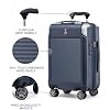 Travelpro Platinum Elite Hardside Expandable Carry on Luggage, 8 Wheel Spinner, TSA Lock, Hard Shell Polycarbonate Suitcase, True Navy Blue, Compact Carry on 20-Inch