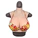 Silicona Falso Coraza - Formas mamarios de Silicona realistas para Travesti - Falso Realista Tetas de Mama Falso Formulario Enhancers- para Travesti Drag Queen Cosplay Transgénero,G Cup