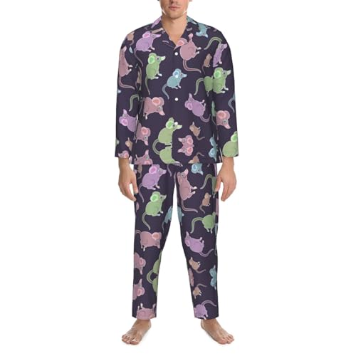 Ensemble pyjama classique Cute Mouse idéal pour une soirée confortable cocooning